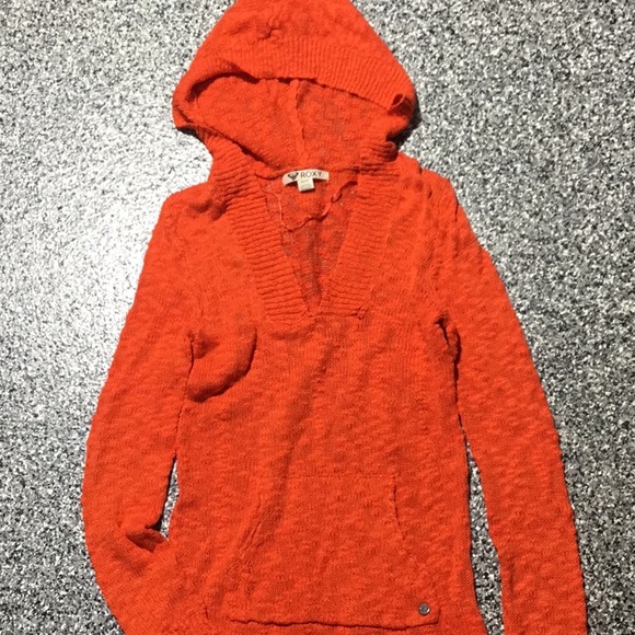 Roxy โฆ Orange Knit Unworn Hoodie Sweater (S) - Picture 6 of 6
